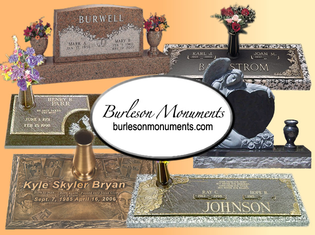 Burleson-Monuments-Headstones-Gravemarkers / www.burlesonmonuments.com