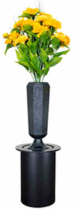 Headstone, gravestone flower vase